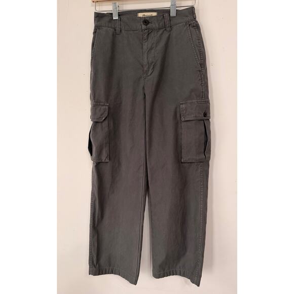 Madewell utility straight leg cargo pants sz 23 Y2K streetwear soft utility - Picture 1 of 6